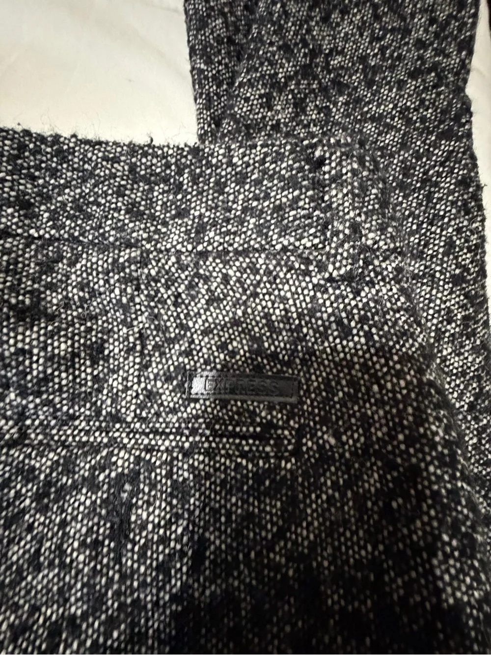 Express Gray Tweed Boot Cut Pants